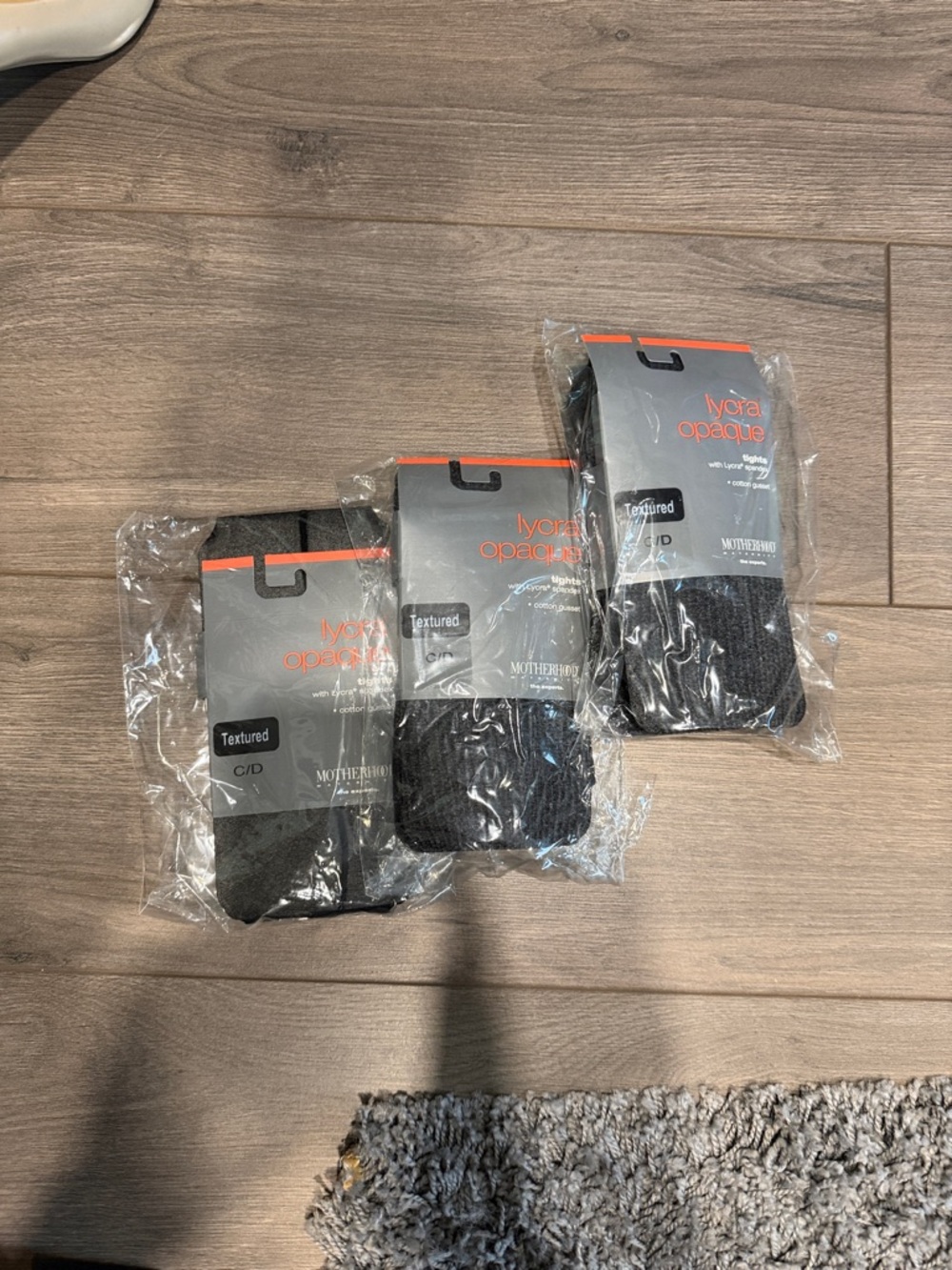 Motherhood Maternity Black Textured Opaque Dress Socks - 3 Pack (New Packaging)